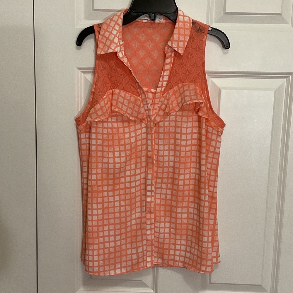 Candie’s Sleeveless Checkered Top